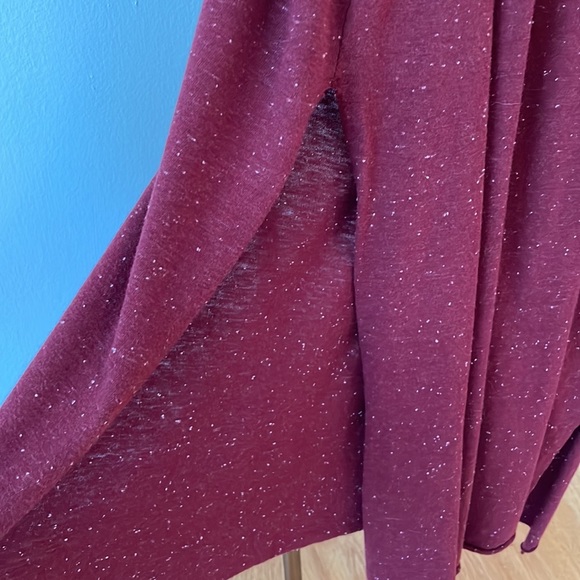 Maroon Maxi Dress w/ Slits - Picture 4 of 6